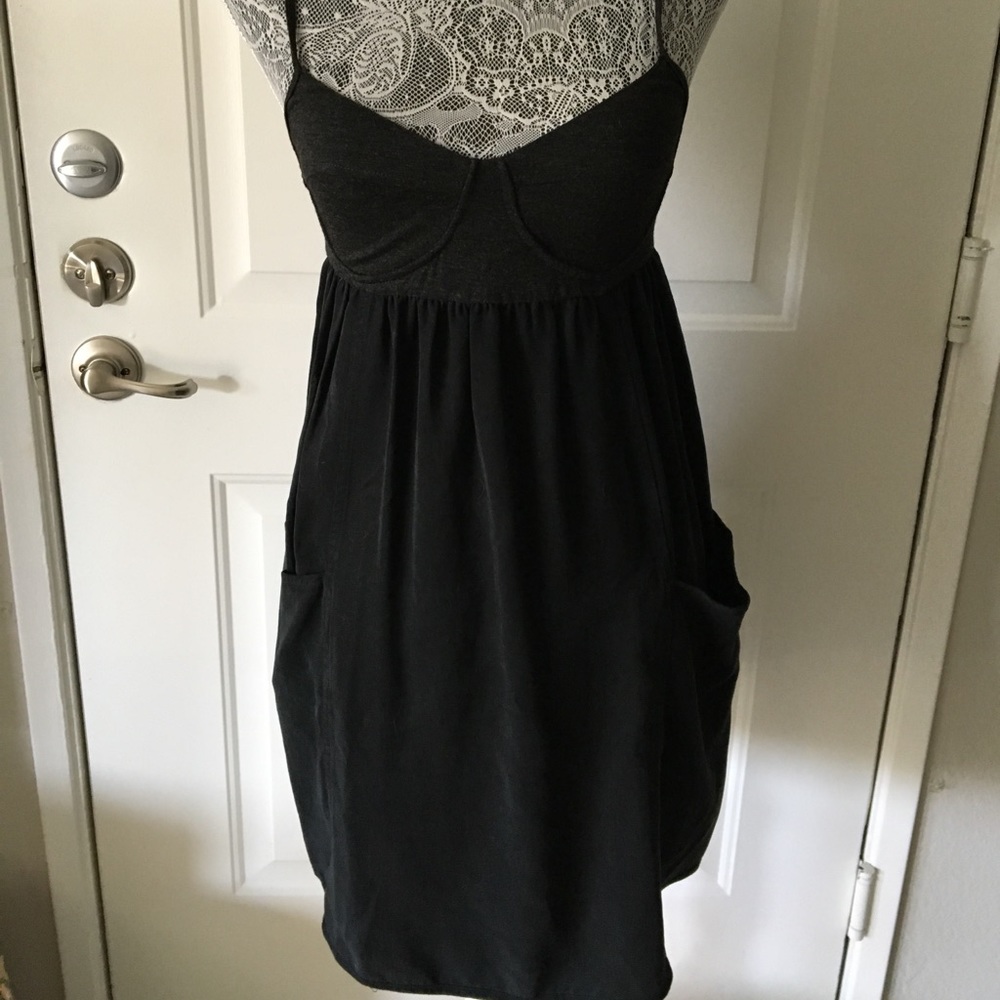 Aritzia Wilfred Dark Grey Dress